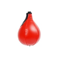 Black And White Suspended Pear-Shaped Speed Ball For Boxing - Black Red White thumbnail