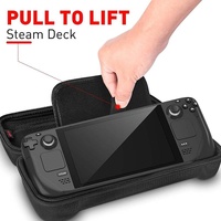 Steam Deck Handheld Console Storage Bag - Hard Eva Oxford Cloth - Black thumbnail