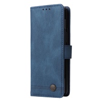 Metal Button Leather Case for Samsung Galaxy z Fold 4 / 5g - Tree Design - Red thumbnail
