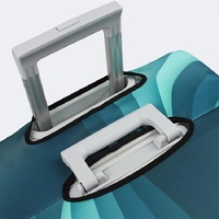 Protective Elastic Luggage Covers - 25-28 Inch - Resistant to Abrasion and Dust - Green Ripple thumbnail