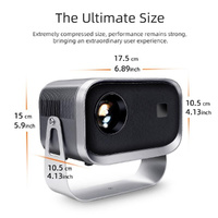 Portable Home Theater Projector - 720P 150 Lumens Grey thumbnail