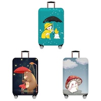 Large Elastic Dustproof Luggage Cover - Durable and Protective - Love Girl thumbnail