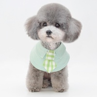 Pet Shawl Scarf Saliva Towel Dog Clothes Accessories - Size L - Green thumbnail