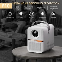 Portable Wifi Projector With Android 10 Os And Hd Display - White thumbnail