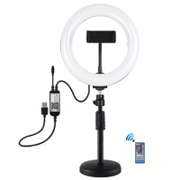 7.9 Rgbw Led Ring Light with Dual Colour Temperature and Phone Clamp thumbnail