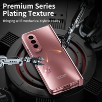 Foldable Electroplated 5g Case for Samsung Galaxy z Fold 4 - Rose Gold thumbnail