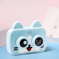2.0 Hd Screen Wifi Children's Digital Camera with 12mp Cartoon Design and Fun Photography - 2 Screen Wifi Cartoon Design Fun Photography - Sky Blue thumbnail