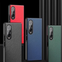 Foldable Cross Pattern Phone Case for Samsung Galaxy z Fold 4 / 5g - Foldable Design - Black thumbnail