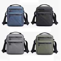 Men Oxford Cloth Crossbody Chest Bag Sporty And Versatile - Black thumbnail