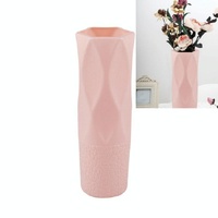 3-piece Plastic Vase Set for Dry and Wet Flower Arrangements and Floral Decor - Gray thumbnail
