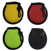 Hooked Neoprene Golf Ball Cover - Durable Protection - Red thumbnail
