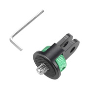 Universal 1 / 4 Inch Screw Action Camera Adapter - Adjustable - Green Black thumbnail