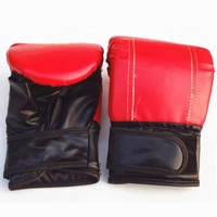 Half-Finger Boxing Gloves For Adults - Ideal For Fighting And Punching - Black thumbnail