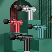 Fascia Mini Electric Muscle Portable Fitness Muscle Relaxing Massager / Massage Gun - Dark Night Black thumbnail