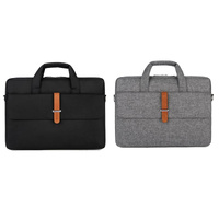 13-13.3 Inch Multifunctional Laptop Bag - Durable Shoulder & Handheld Design - Gray thumbnail