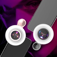 Selfie Light Macro Lens for Mobile Beauty Makeup - Black thumbnail