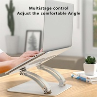 Adjustable Laptop Stand - Aluminum Alloy Desktop Riser - Grey thumbnail