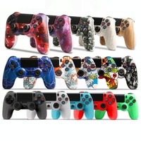 Wireless Bluetooth Game Controller for Ps4 with Dual Vibration and Light Strip - Black thumbnail