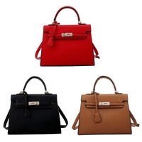 Stylish Winter Crossbody Bag for Women - Single Shoulder Kelly Design - Black thumbnail