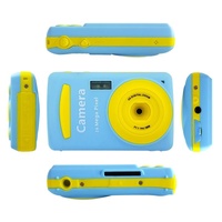 16mp Mini Digital Camera for Kids - 2.4 Inch 720p Cute Cartoon Design - Multifunctional Toy for Children's Birthday - Gold thumbnail