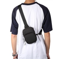 Universal Nylon Chest Bag For 5.5 Inch -7.2 Inch Phones Fashionable And Functional - Grey thumbnail