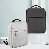 Spacious Laptop Bag for Professionals - Large Capacity - Elegant Gray thumbnail