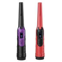 Small Handheld Metal Detector for Outdoor Treasure Hunting - Red Black thumbnail