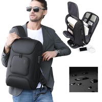 Waterproof Antitheft Men Backpack for 15.6 Laptop - Travel Ready - Grey thumbnail