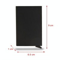 Metal Rfid Card Holder Wallet - Compact Design - Light Grey thumbnail