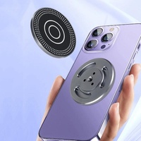Universal Magnetic Phone Holder for Tripod and Magic Arm - Black thumbnail