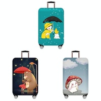 Protective Cover for Durable Luggage - Elastic Dustproof - Small Size - Bear Girl thumbnail