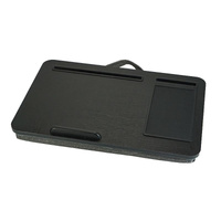 Black Wood Multifunctional Lazy Desk - Compact Design thumbnail