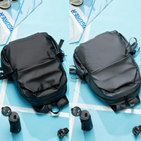 Versatile Double Laptop Backpack for Students and Professionals - Grey thumbnail