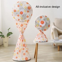 60x148cm Long All Round 3d Fan Dust Cover - Red Flower thumbnail