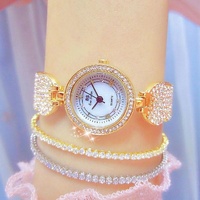 Diamond-inlaid Women Chain Watch - Elegant Accessory - Silver thumbnail