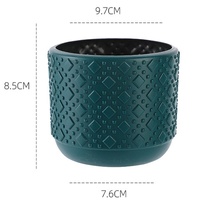 Versatile Vase for Wet and Dry Flowers - Glazed Finish Durable Design - Sea Blue thumbnail