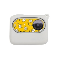 Silicone Case for Insta360 Go 3 with Neck Strap and Skin Wrap - Black thumbnail