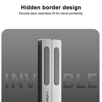 Lenovo Thinkplus Foldable Laptop Stand - Desktop Compatible - Dark Grey thumbnail