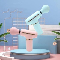 Portable Handheld Massage Gun For Muscle Relaxation - Pink thumbnail