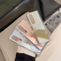 Reflective Noodle Case for Samsung Galaxy z Fold 4 - Reflective Finish - Silver thumbnail