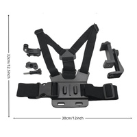 Adjustable Body Mount Belt with Phone Clamp for Action Cameras and Smartphones thumbnail