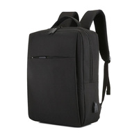 15.6 Laptop Backpack with Usb Charging - Waterproof Oxford Cloth Large Capacity - Black thumbnail
