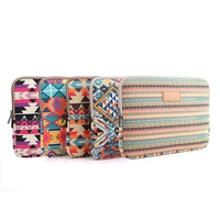 12 Inch Lingge Laptop Liner Bag - Pattern Design - Blue Pattern Diamond Lattice thumbnail
