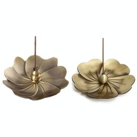 Vintage Sandalwood Incense Burner - Creative Alloy Holder for Bedroom - Red Copper thumbnail