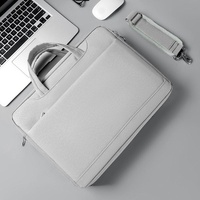 Thickened Airbag Laptop Messenger Bag - Fits 15.6-16.1 Inches - Black thumbnail