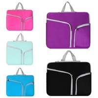 13 Inch Multi-Pocket Laptop Liner Bag For Diving Material Computer - Purple thumbnail