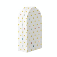 Large 3d Hanger Pocket Wardrobe with Dust Cover - Flowers thumbnail