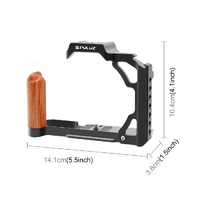 Wood Handle Metal Camera Cage For Nikon Zfc Stabilizer Rig - Black thumbnail
