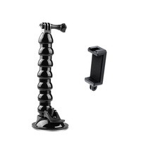 Flexible Suction Cup Mount with Cold Shoe and Phone Clamp thumbnail