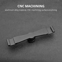 Aluminum Dual Cold Shoe Mount Adapter Extension Bracket - Black thumbnail